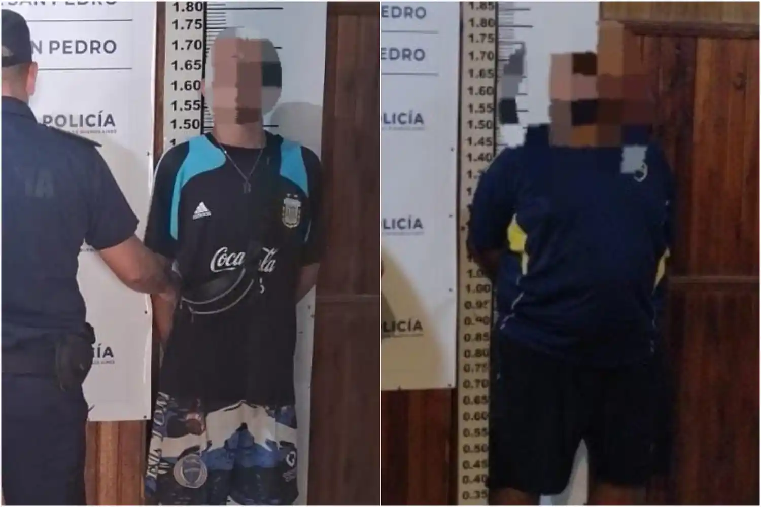 Los aprehendidos quedaron a disposición del Juzgado de Paz.