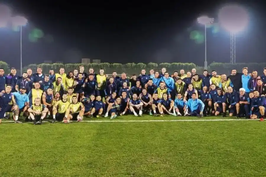 La foto del último entrenamiento de la Selección Argentina en Qatar