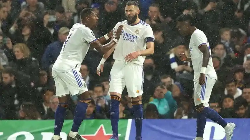 Real Madrid se quedó con la ida ante Chelsea con hat-trick de Benzema