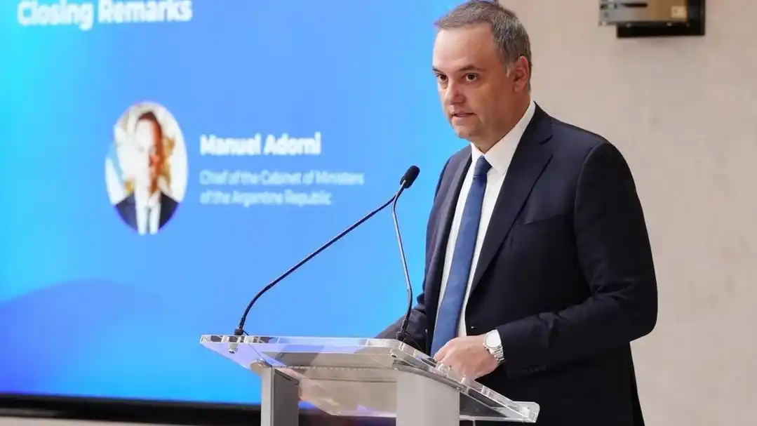 Adorni en el cierre de “Argentina Week”