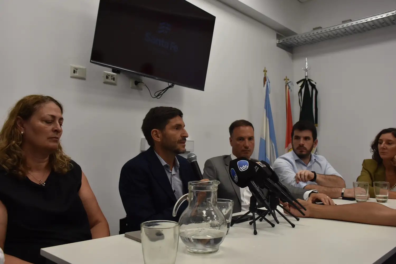 Ciancio, Pullaro, Enrico, Chiarella y Di Gregorio. Foto: Sur24