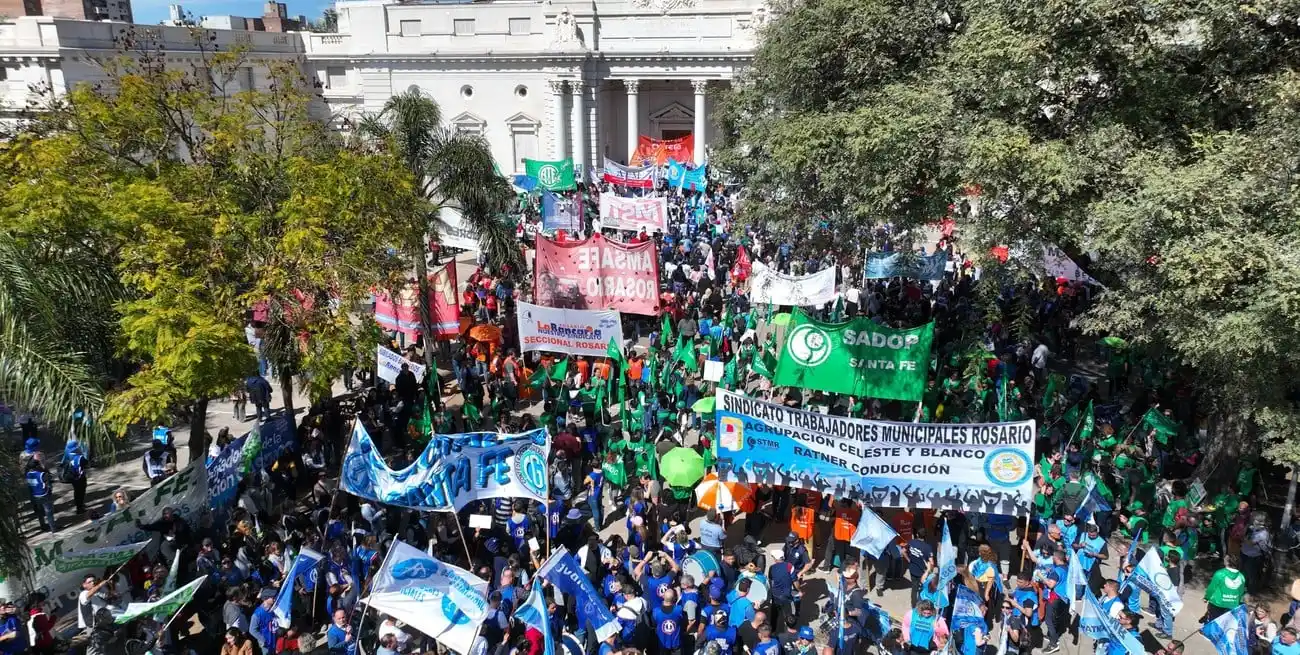 Fue un año signado por los paros del magisterio santafesino. Hubo 16 en total, más dos en meses de vacaciones, antes de iniciar la gestión. Crédito: Fernando Nicola