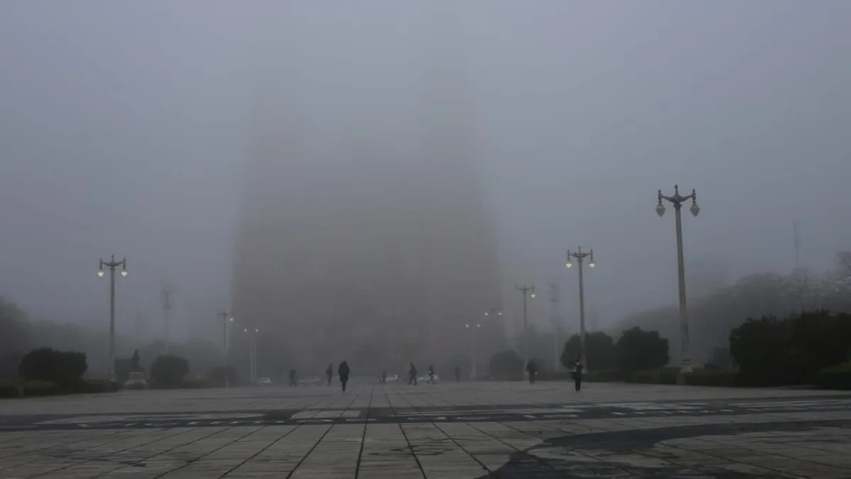 Advertencia por Niebla en Provincia: Muy baja visibilidad durante la madrugada y mañana de este jueves 22