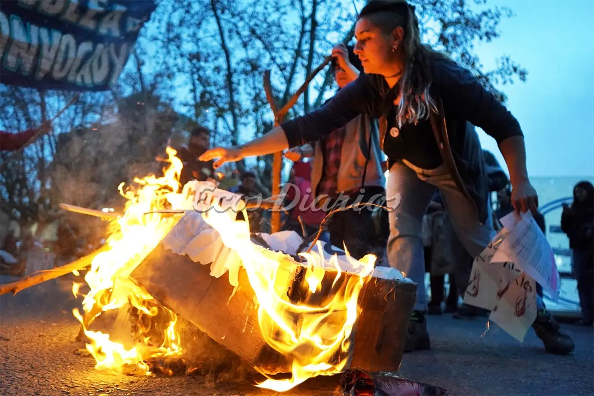 Protesta en Necochea