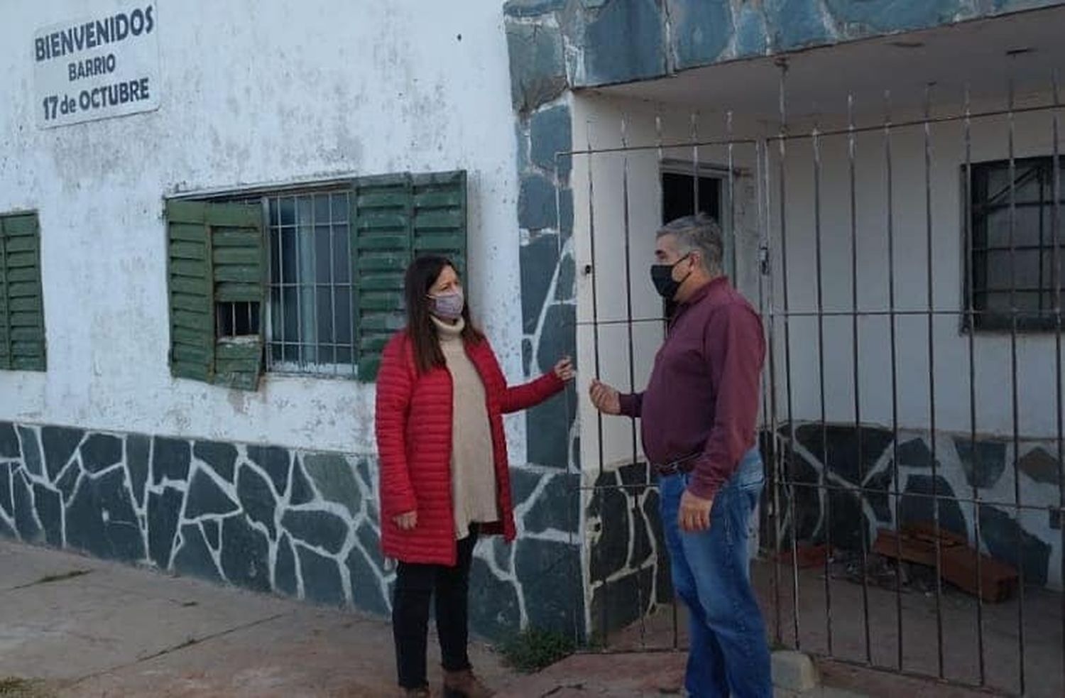 Rubattino recorrió el centro de salud del Bº 17 de Octubre