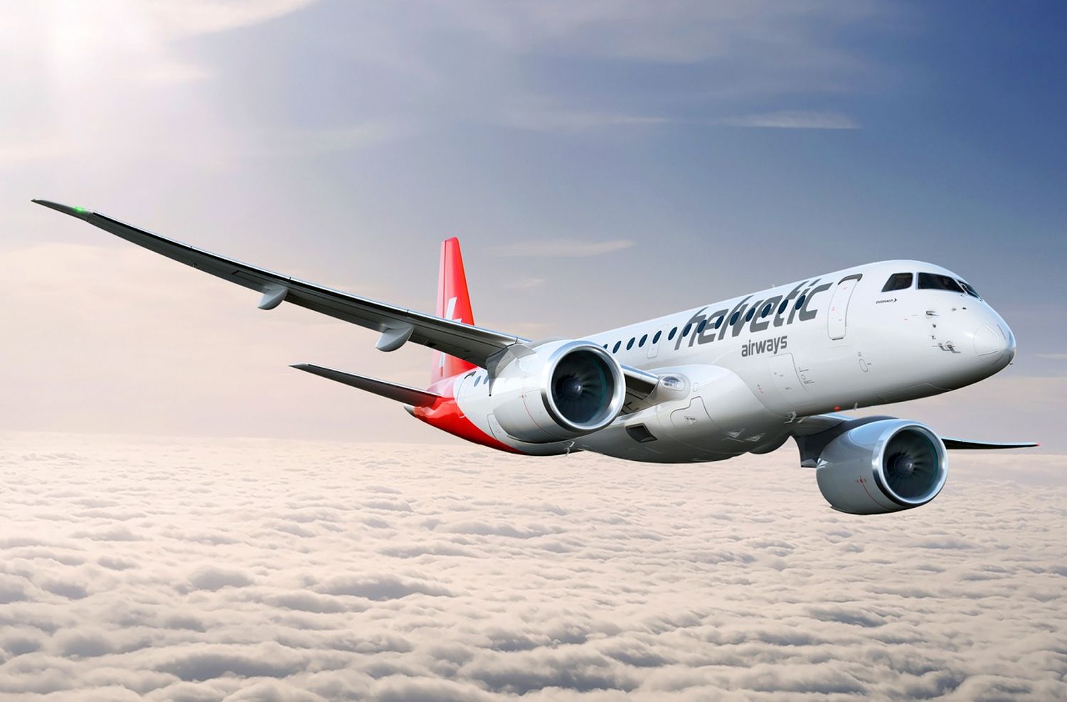 Embraer cierra contrato por doce E190-E2 con Helvetic Airways