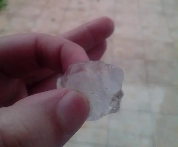 Sorpresivo granizo en varias localidades de la Provincia