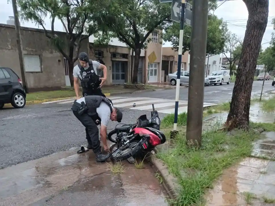 Recuperaron una motocicleta robada tras una persecución policial en Rafaela
