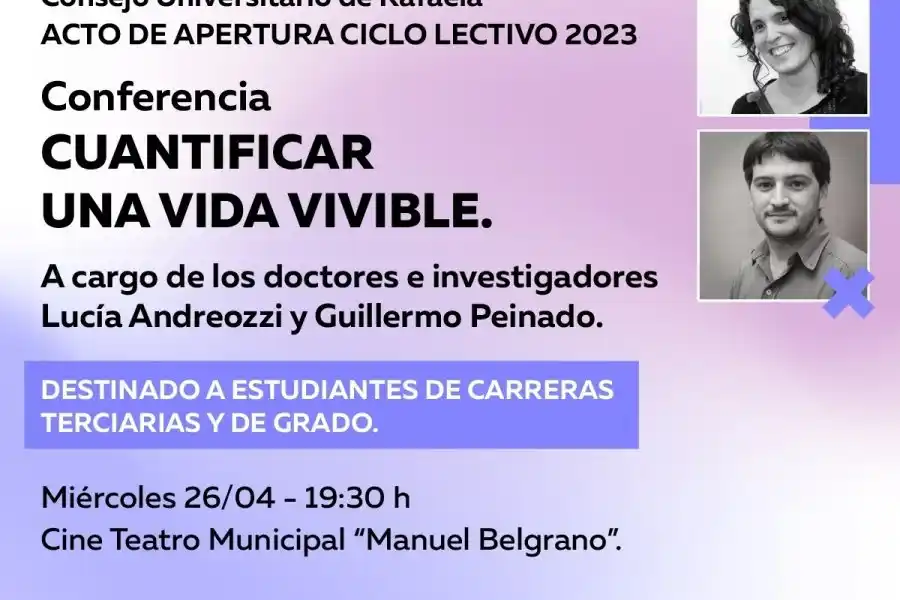 Charla en el marco de la Apertura del Año Universitario