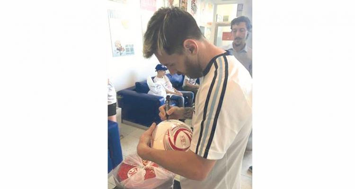 Toto Basante y Messi