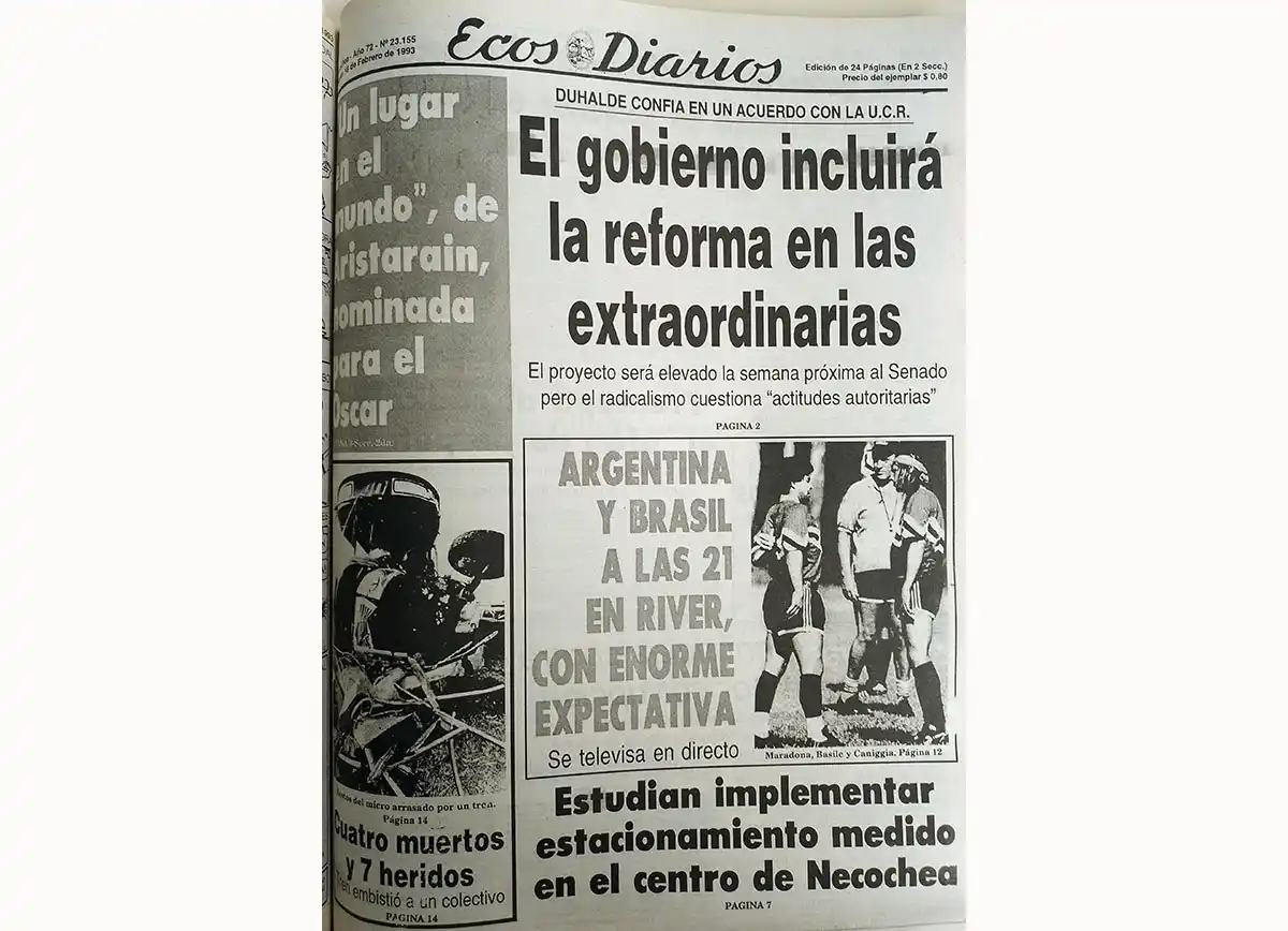 Jueves 18 de febrero de 1993