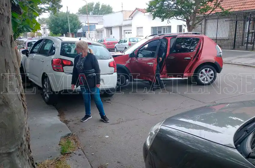 Triple choque en el barrio San José