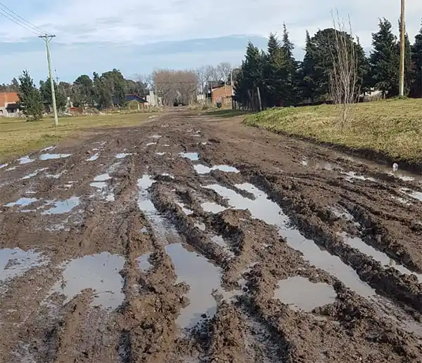 Calle en mal estado