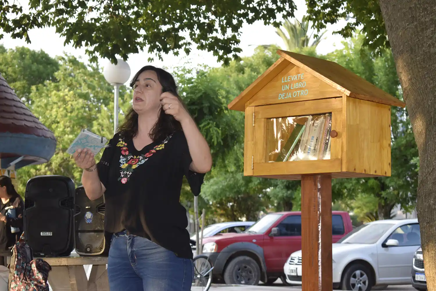 Se inauguró en Viale una biblioteca “al paso”