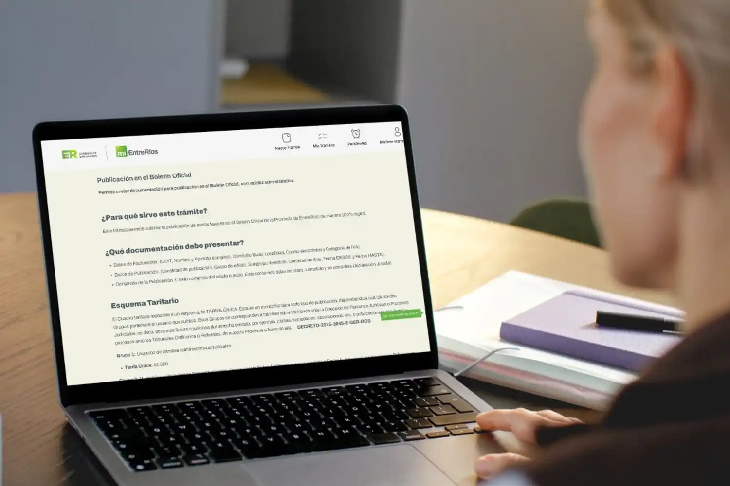 El Boletín Oficial de Entre Ríos se incorporó a la plataforma Mi Entre Ríos y avanza en su digitalización