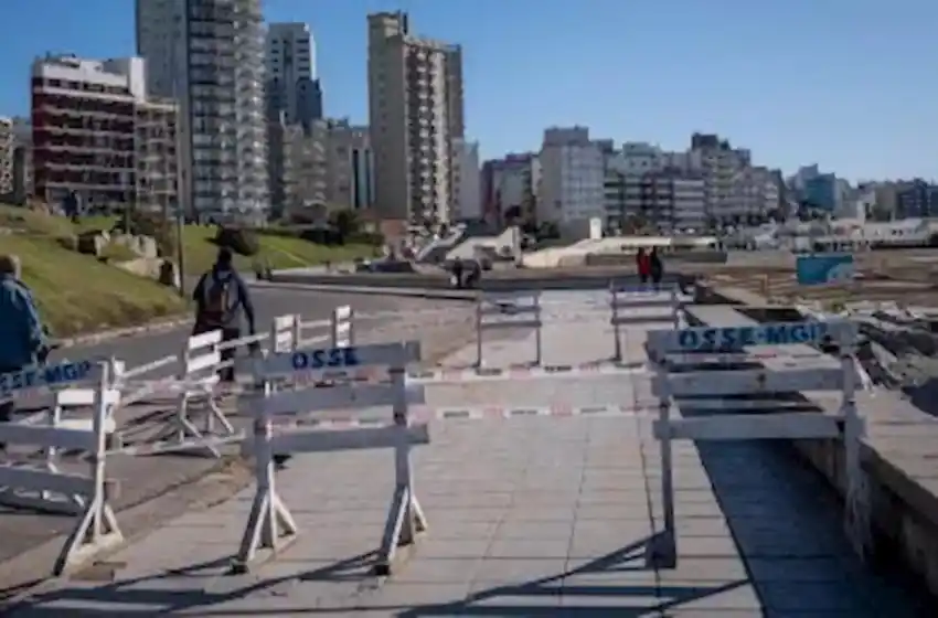 Marejada produjo daños en sectores de las defensas costeras en Mar del Plata