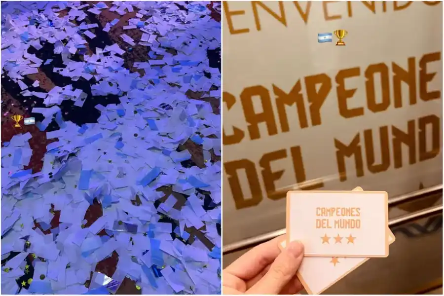 FOTOS | El show en la fiesta de los campeones que organizó Messi: el detalle en los vasos y la canción que cantó Leo con Di María y Paredes