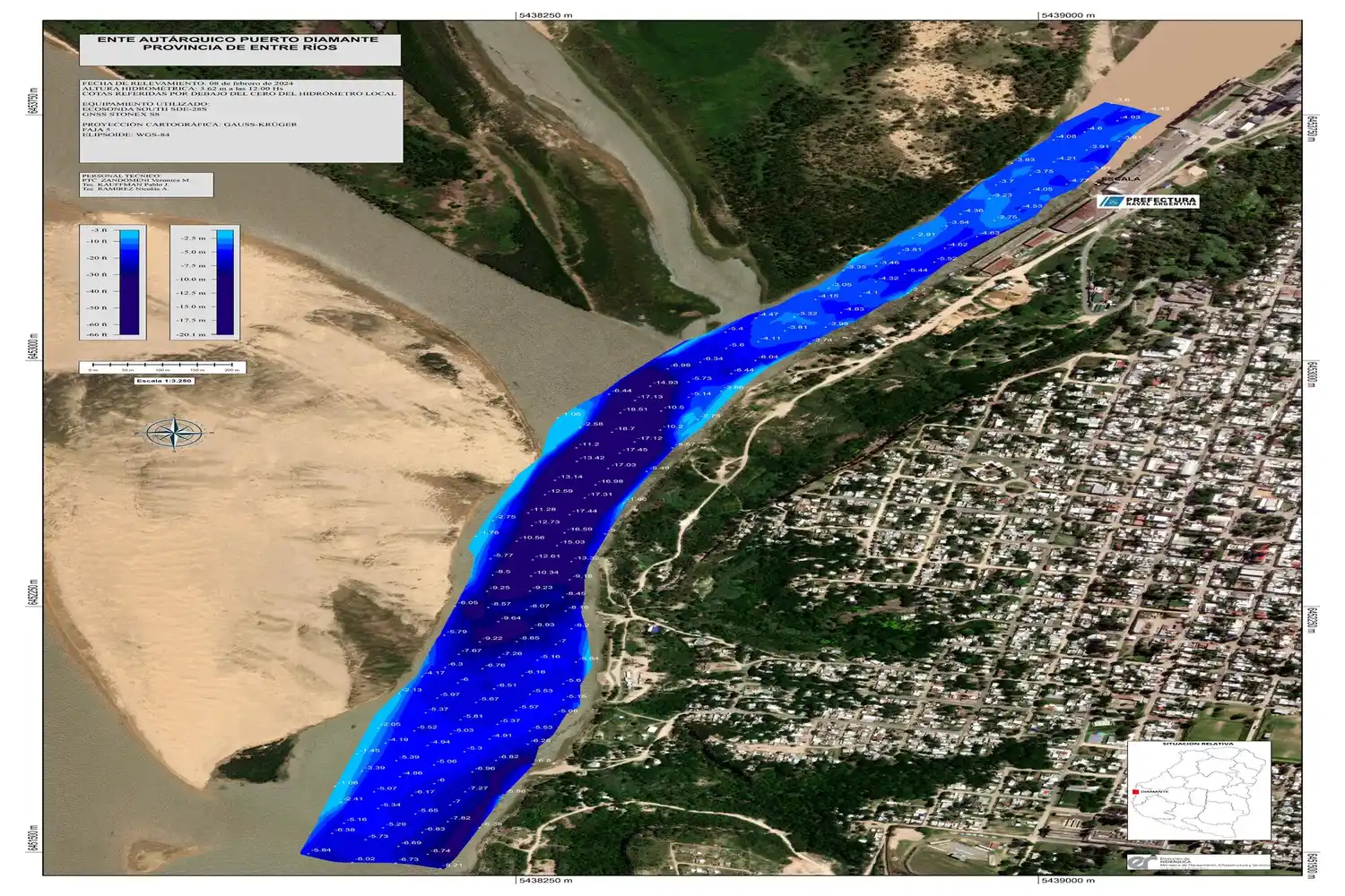 Se dio a conocer los resultados del estudio de calado en el puerto de Diamante