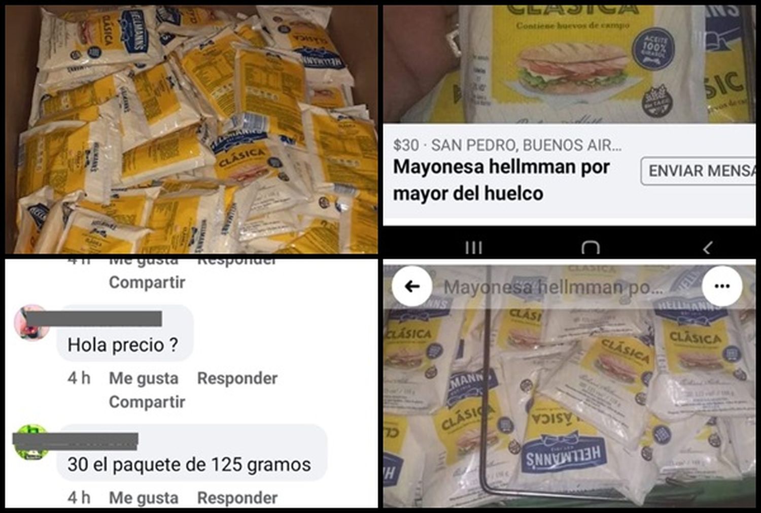 Venden en redes sociales productos de un camión que volcó y fue saqueado en Baradero