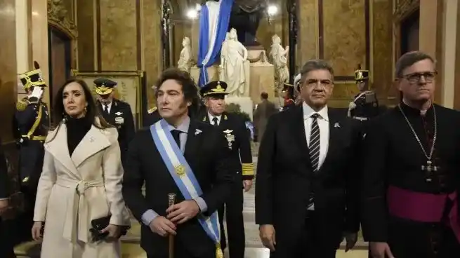 Javier Milei y Victoria Villarruel compartieron el Tedeum en 2024.