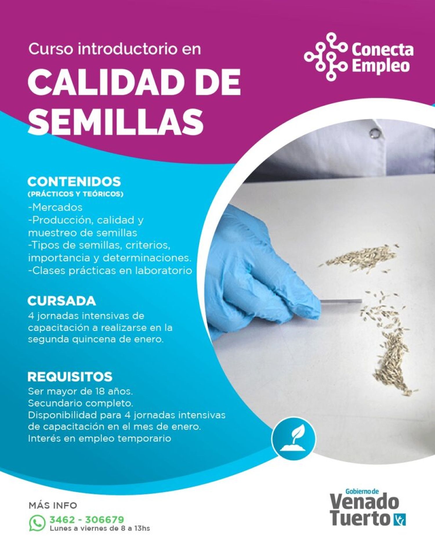 Inscripción abierta para el Curso Introductorio en Calidad de Semillas 