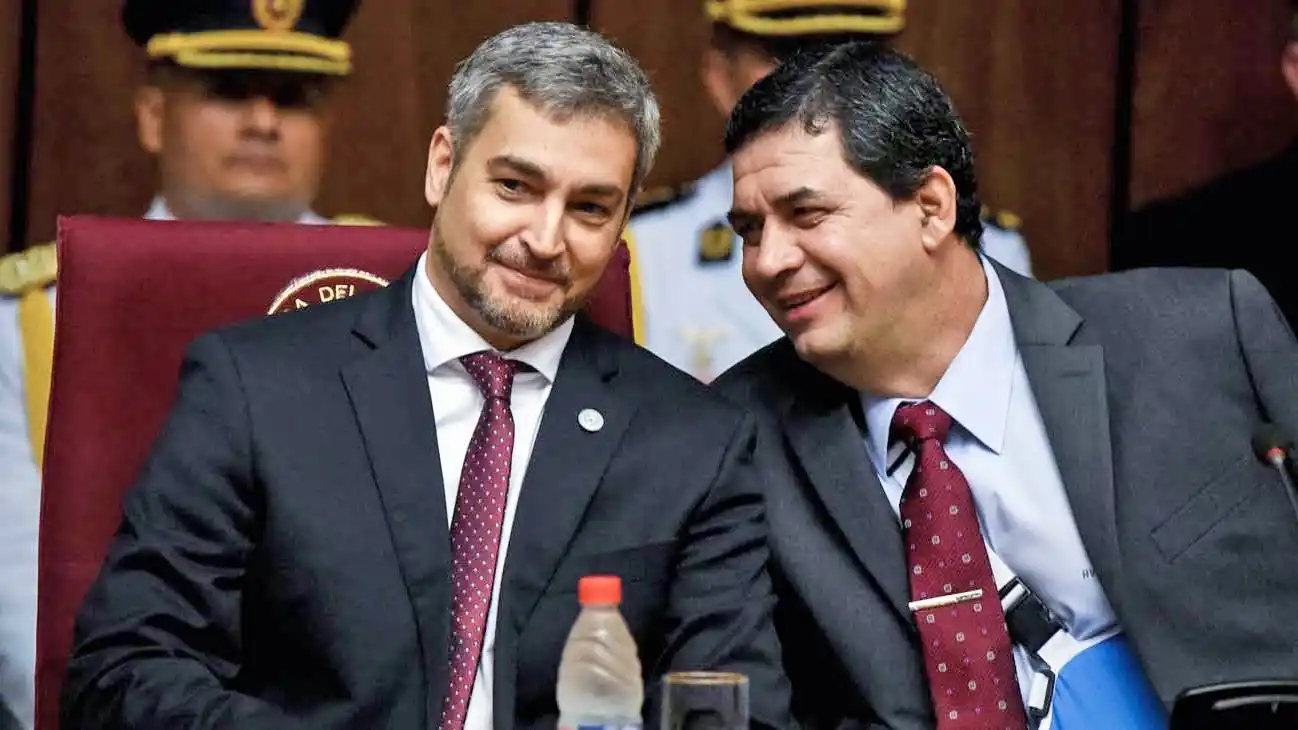 Juntos. Mario Abdo y Hugo Velázquez en tiempos de sociedad.