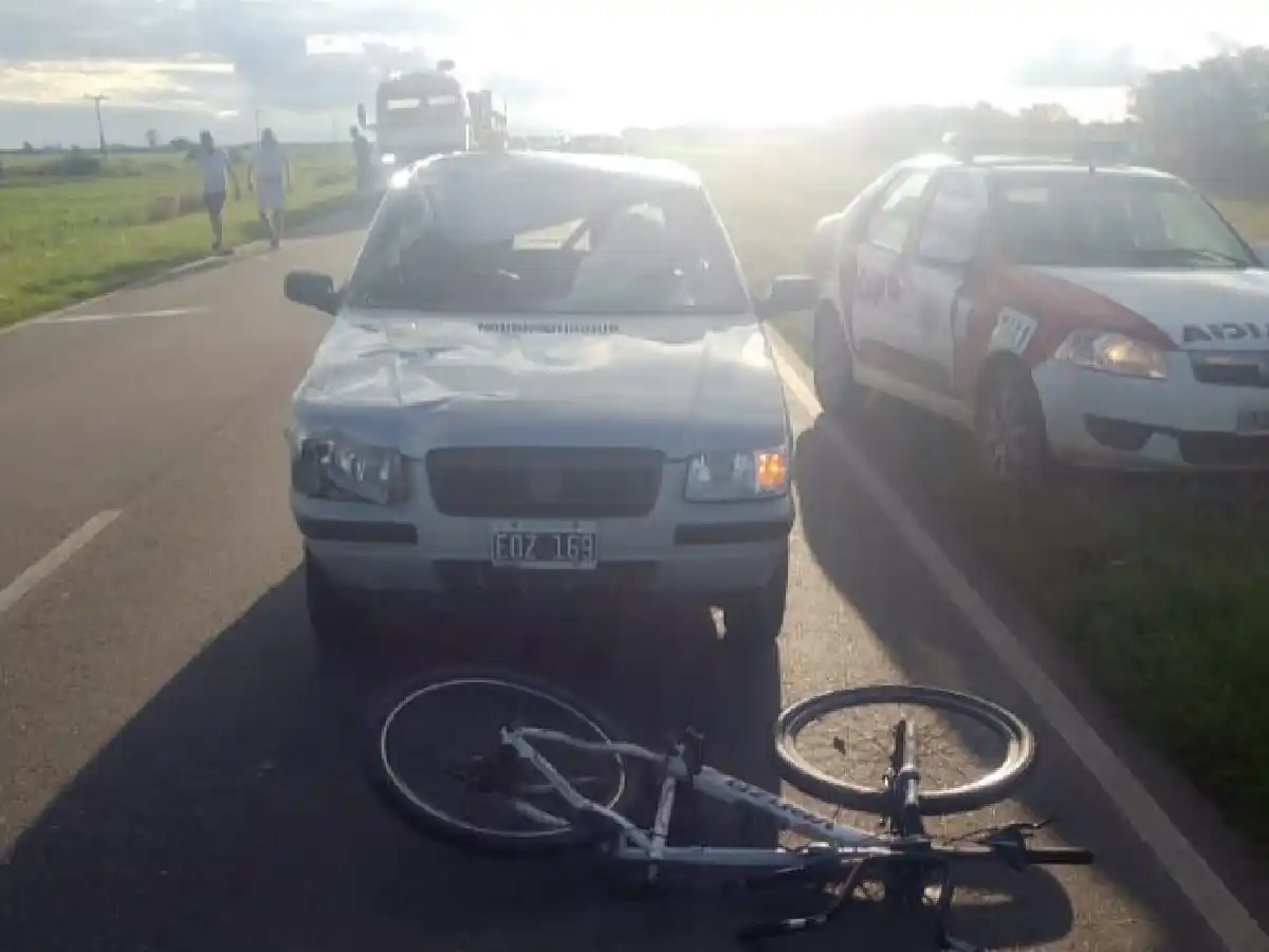 Murió el ciclista atropellado por un auto en La Paquita