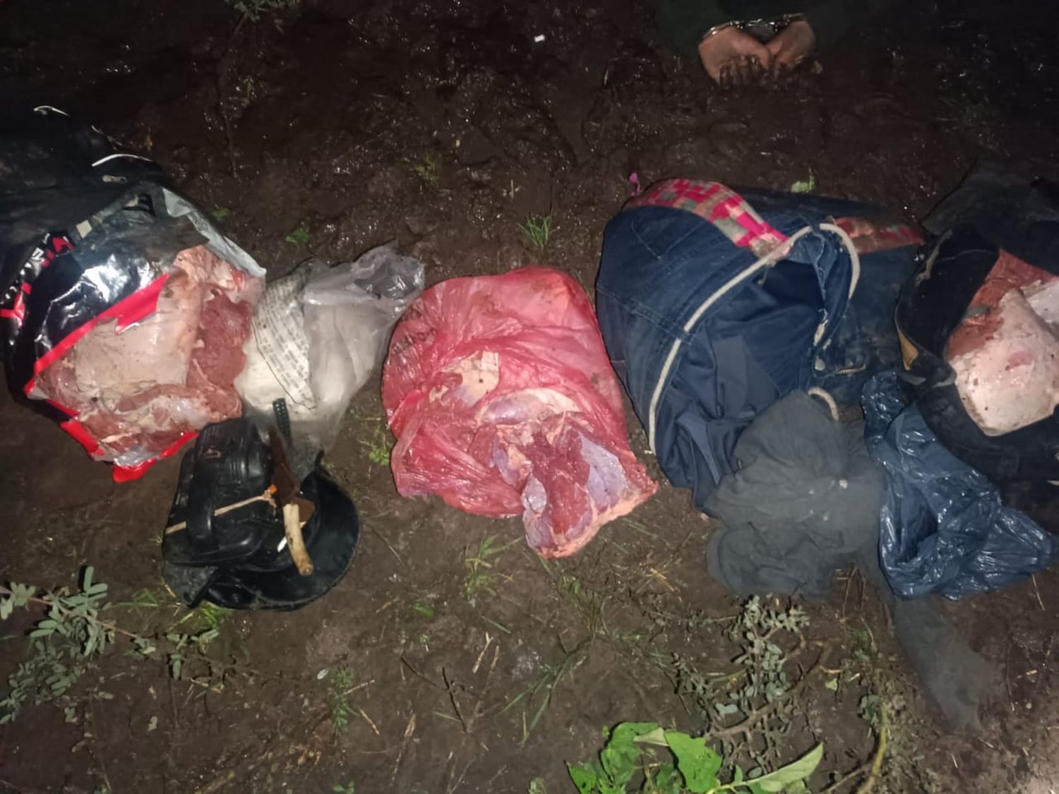 Recuperan importante cantidad de carne de cuatrerismo