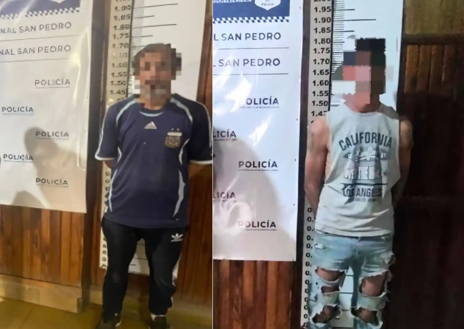 Ambos sujetos fueron llevados a la Comisaría local.