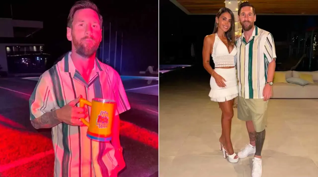 Messi y Antonela Rocuzzo recibieron Año Nuevo en familia: las fotos íntimas en su casa y "la jarra especial"
