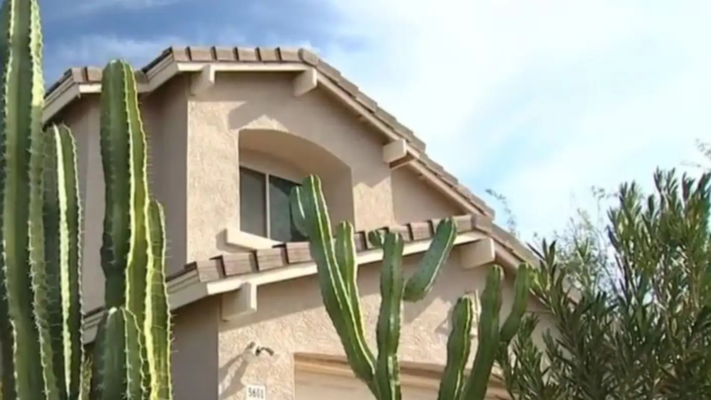 La casa en la que ocurrió todo. (Foto: gentileza KPHO)