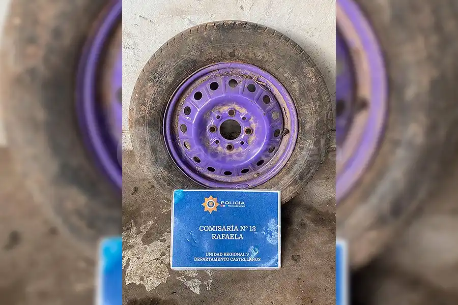 Vio la rueda llamativa, le gustó y se la llevó: poco después lo descubrieron