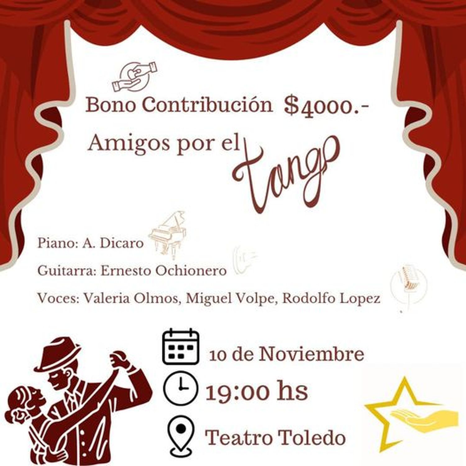 Show de tango a beneficio de la Cooperadora