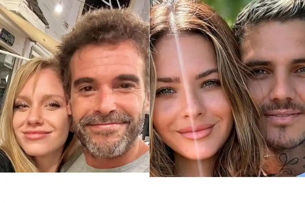 La China y Cabré con sus parejas en un evento de Rufina