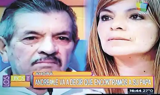 Padre e hija rafaelina se reencuentran en TV