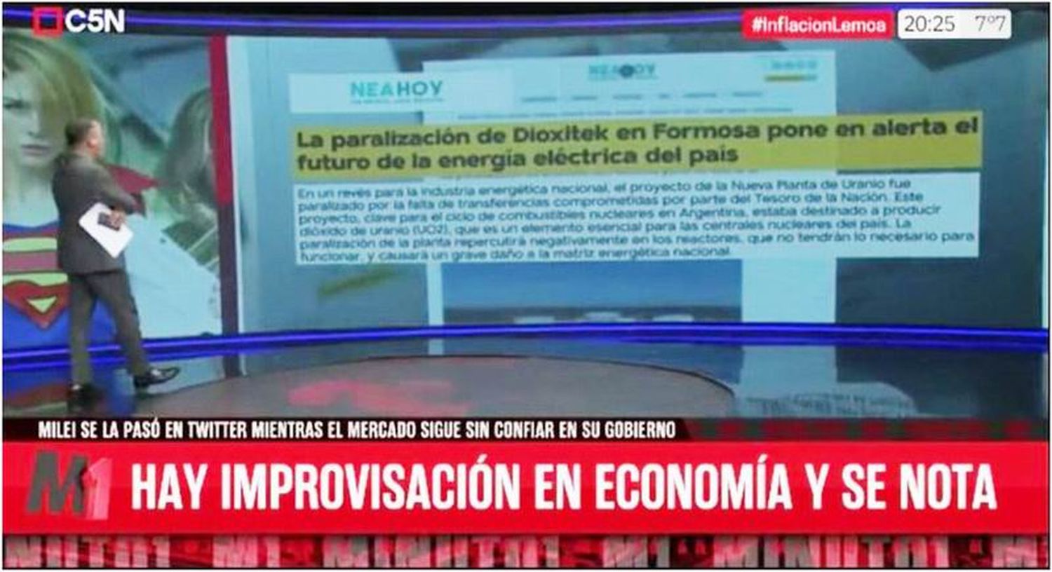 La prensa nacional se hizo eco de la perjudicial
paralización de Dioxitek en Formosa