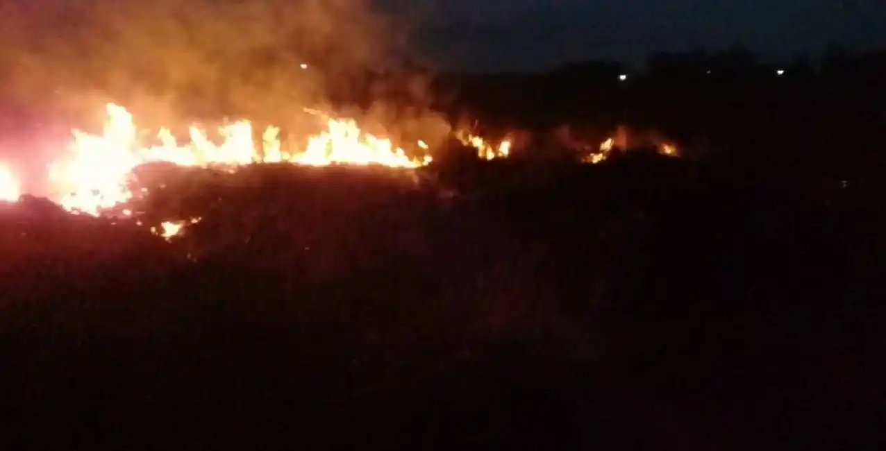 Se incendió un campo en el norte de Santa Fe