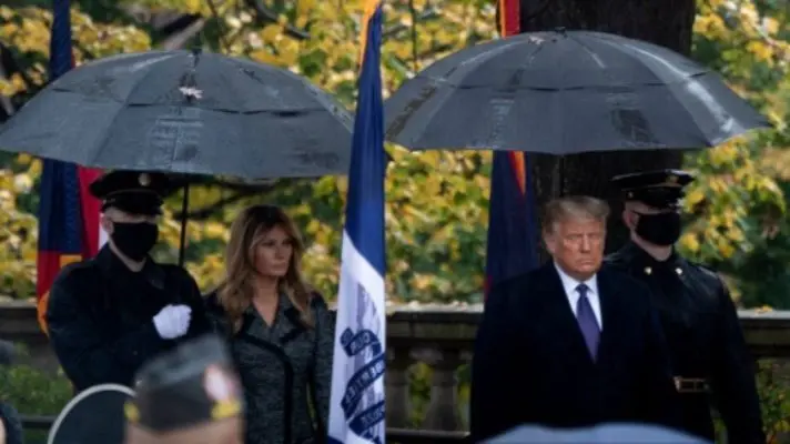 NO ACEPTA LA DERROTA: Donald Trump hace su primera aparición oficial desde que perdió las elecciones