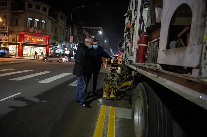 Avanzan las obras de señalización vial en avenidas