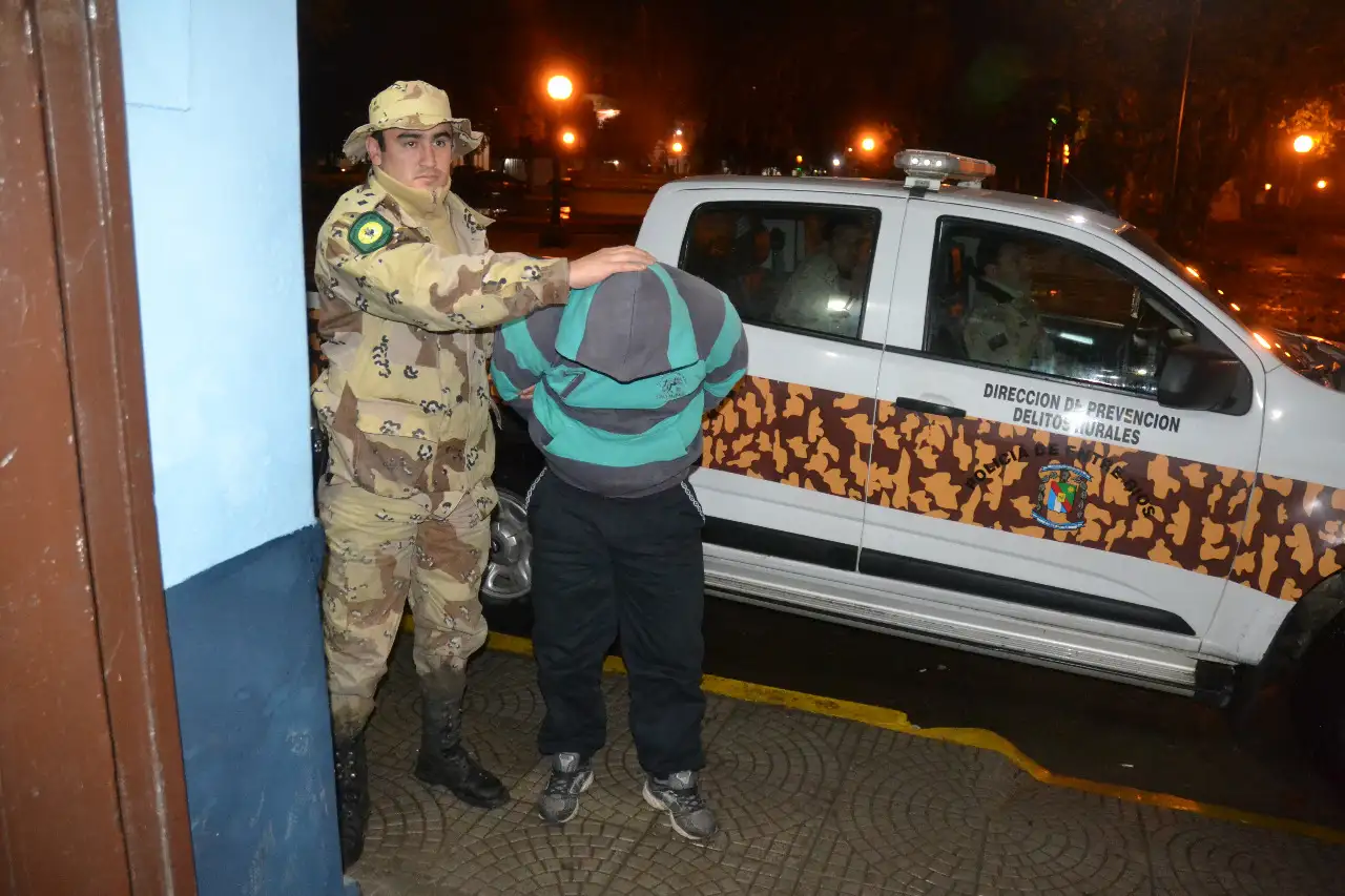 Un cuatrero detenido y otro prófugo por faenar corderos a la altura del Ñancay