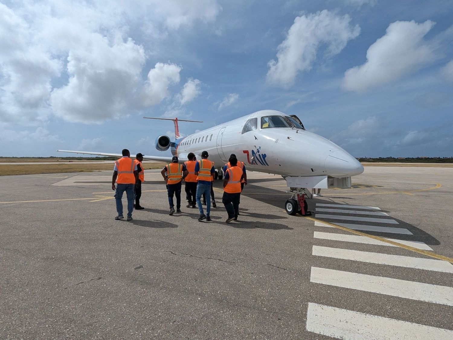 Caribe: el primer jet de Z Air tuvo su estreno en Bonaire