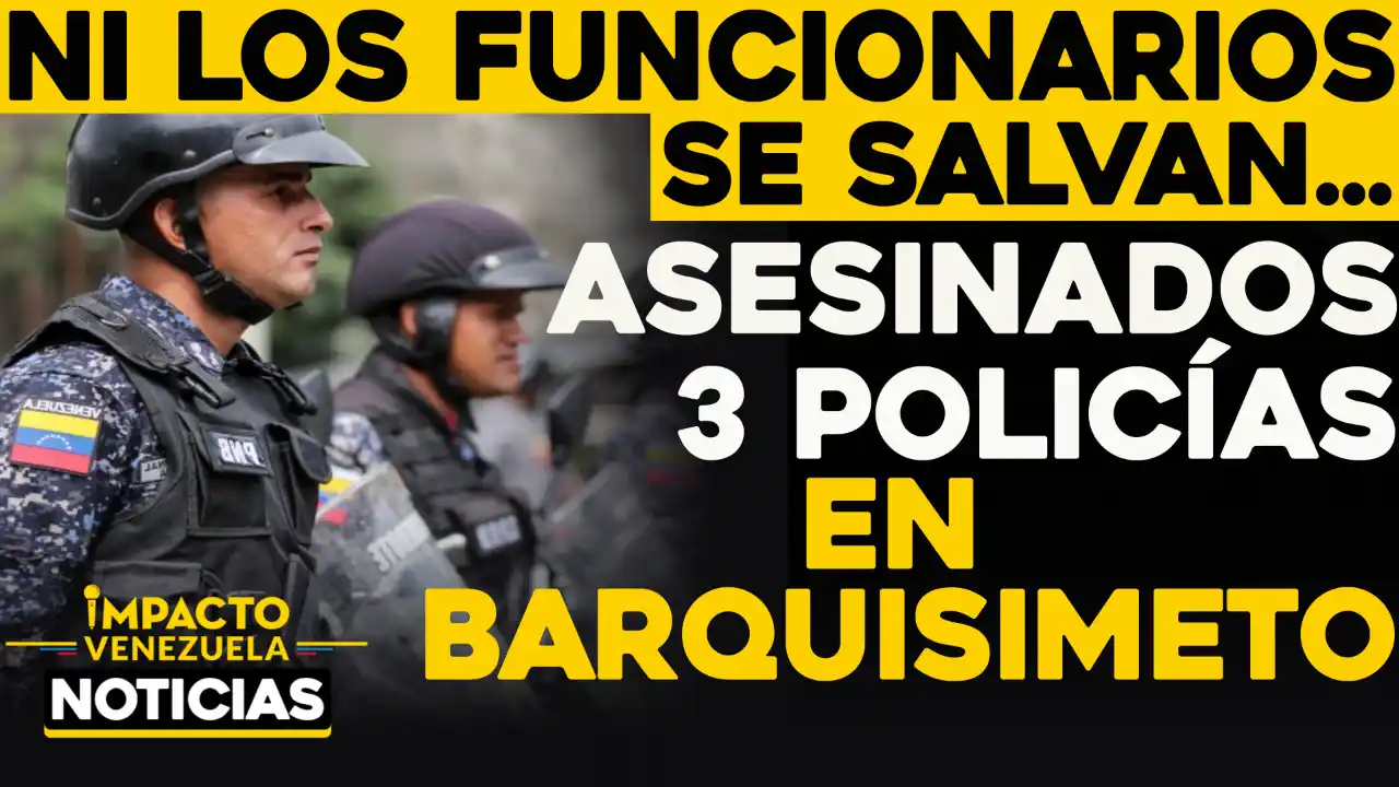 ACRIBILLADOS A TIROS dos funcionarios de la PNB en Lara
