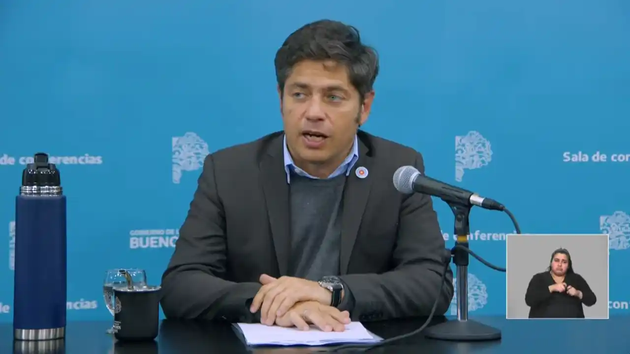 Kicillof en conferencia de prensa