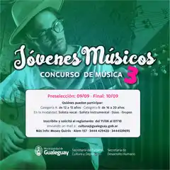 Se viene el III Concurso de Jóvenes Músicos