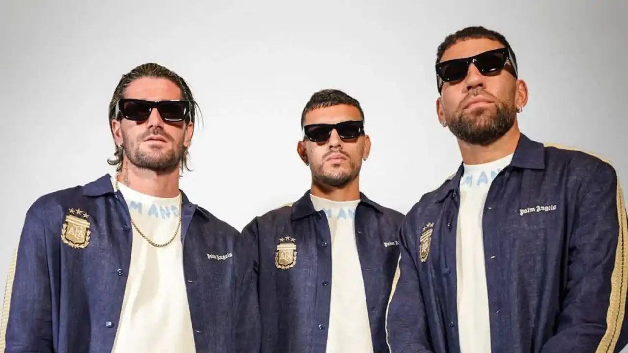 Los jugadores participaron de una sesión de fotos para Palm Angels.