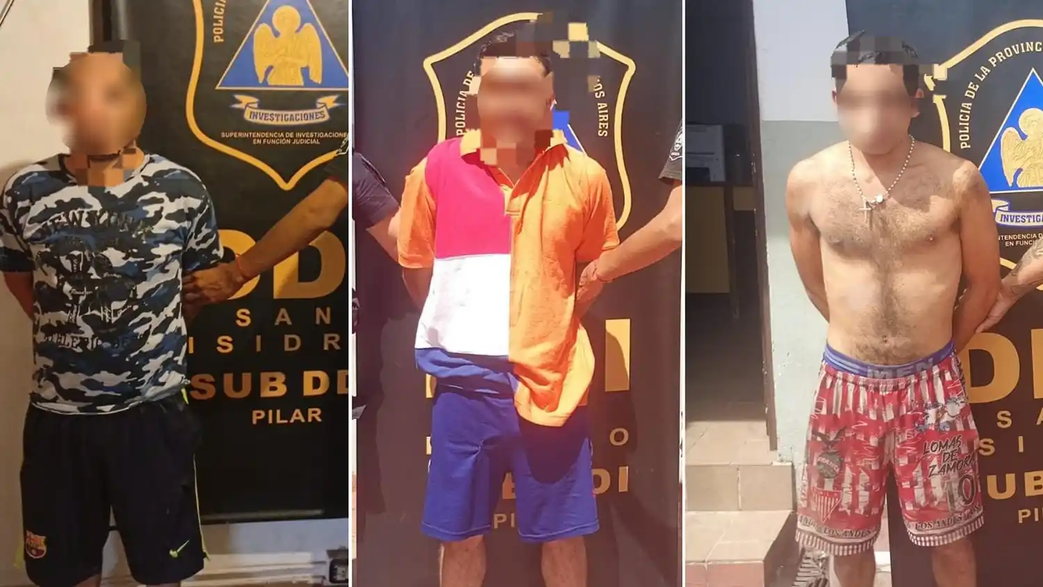 Los aprehendidos están acusados de atacar a la víctima y luego robarle.