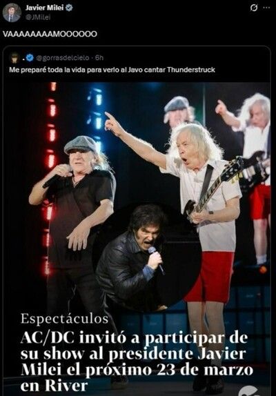 Milei AC/DC