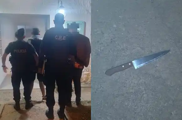 Armados con un cuchillo de carnicero, amenazaron a un vecino para robarle dinero