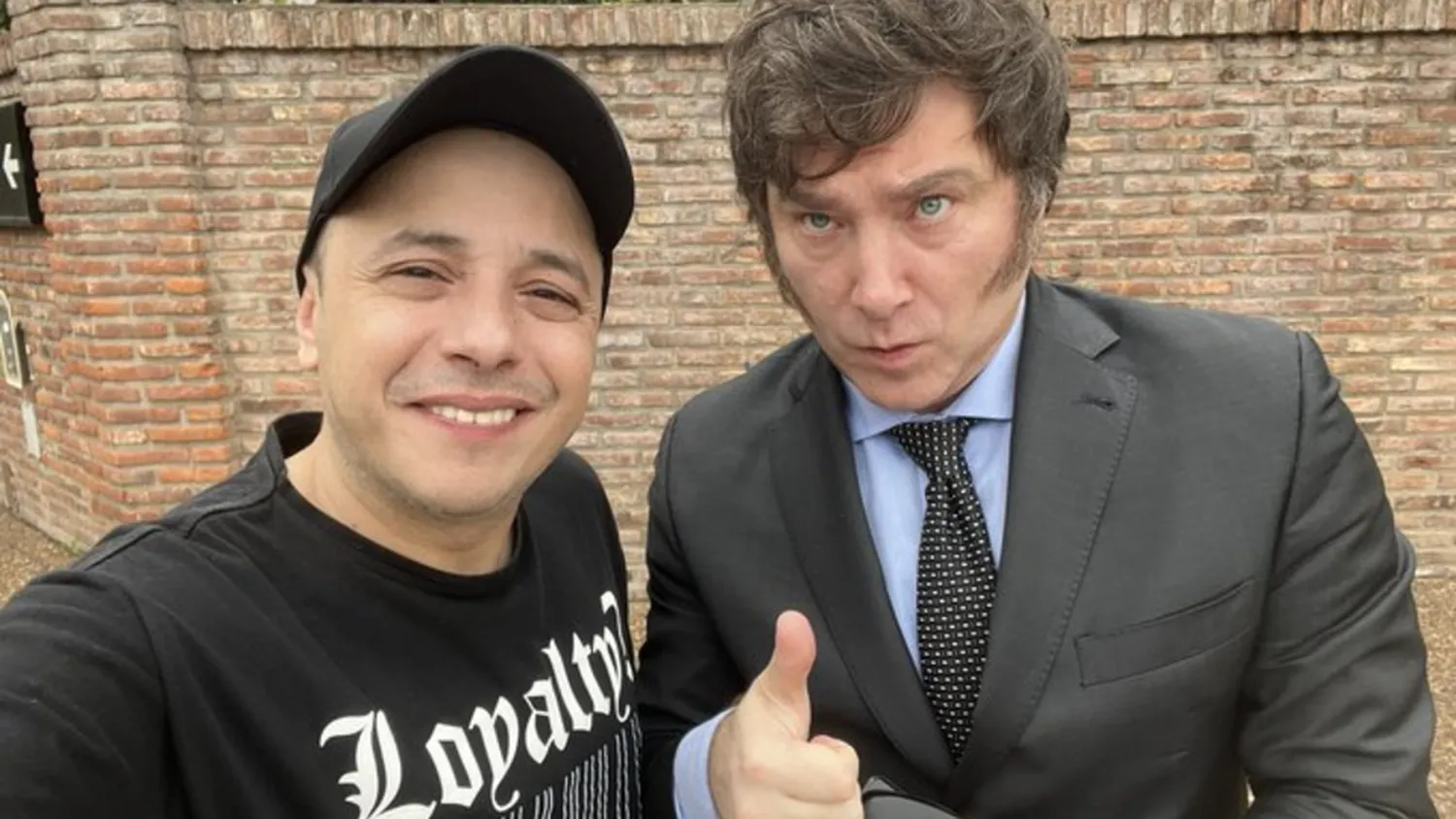 El Dipy y Javier Milei