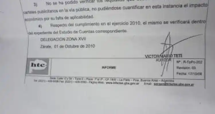 Para el Tribunal de Cuentas la comuna es responsable por “no cobrar”